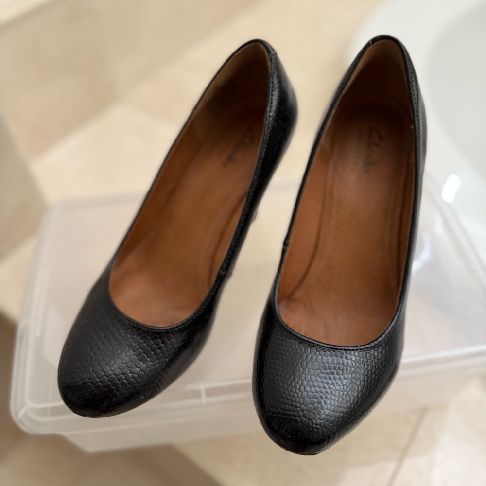Clarks Wedge heels